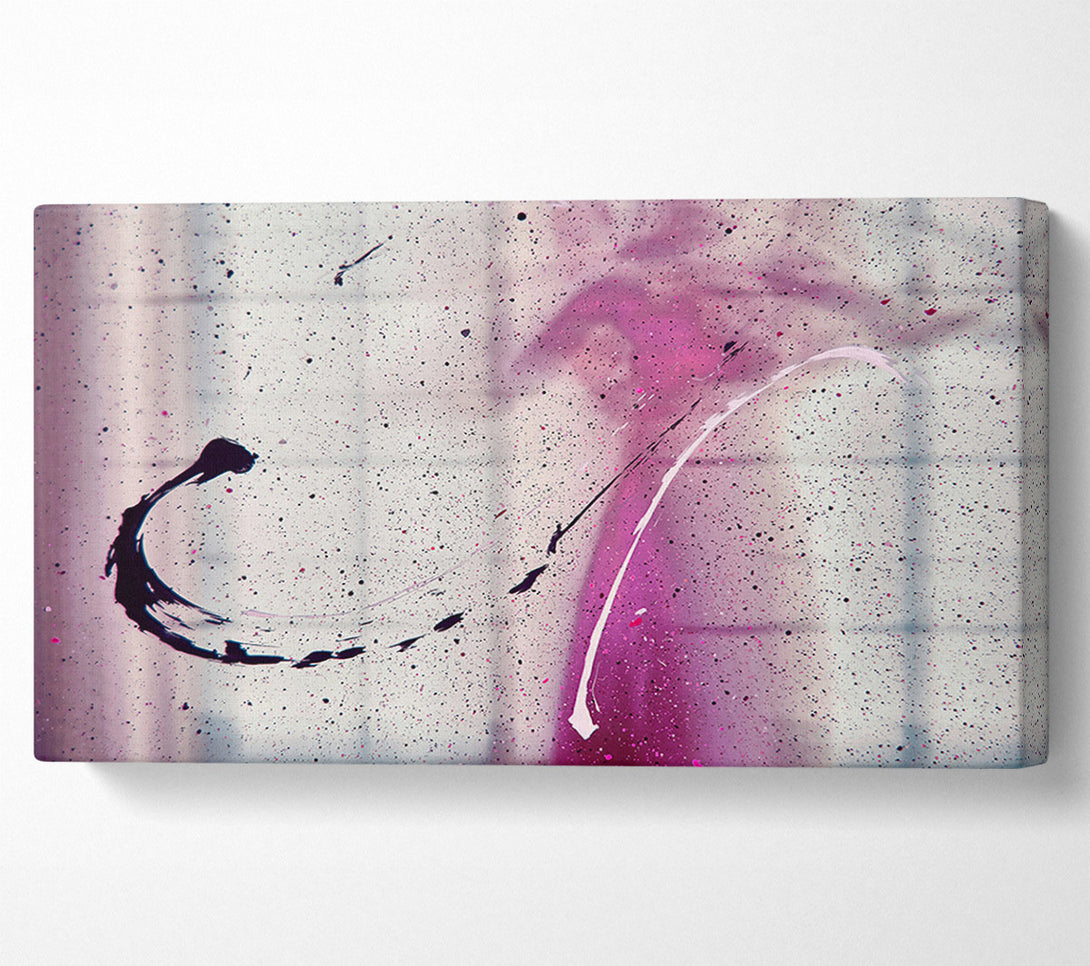  A Canvas Print of Pink Spatter Symphony Canvas Print