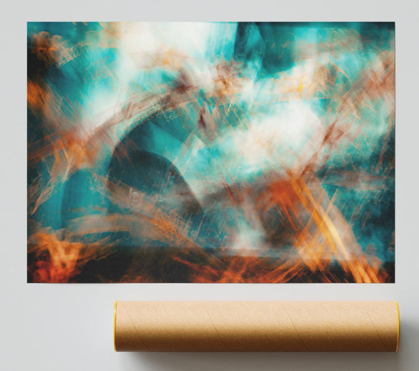 Teal And Orange Dream Poster