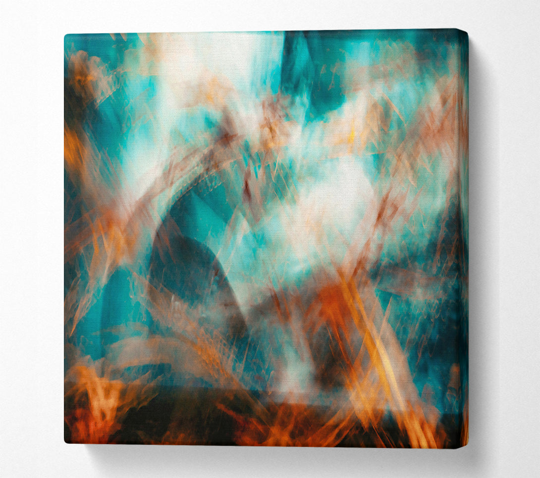  A Canvas Print of Teal And Orange Dream Canvas Art