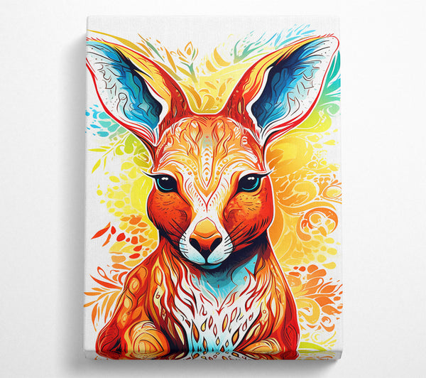  A Canvas Print of Kangaroo Art Canvas Print