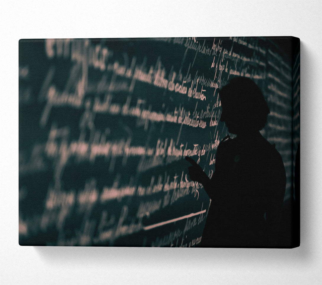  A Canvas Print of Blackboard Of Knowledge Canvas Art