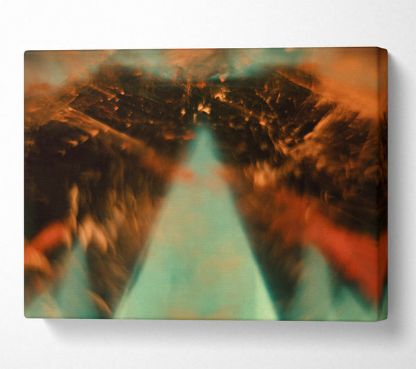  A Canvas Print of Turquoise Smoke Dream Canvas Wall Art