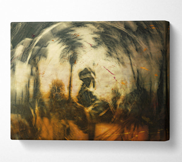  A Canvas Print of Golden Silhouette Dreams Canvas Print