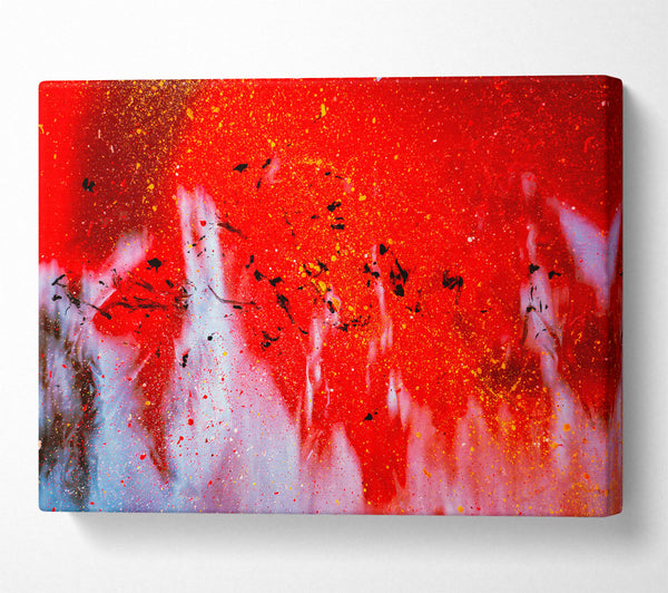  A Canvas Print of Red Splashes Of Beauty Canvas Wall Art