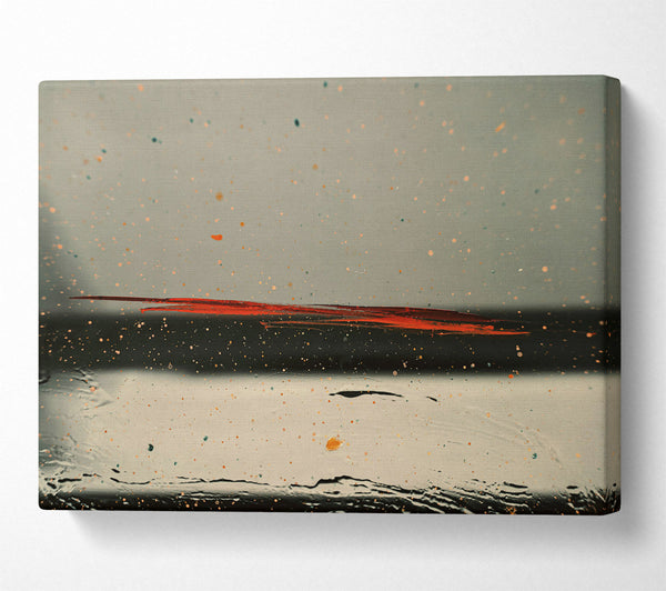  A Canvas Print of Red Line Through The Dust Canvas Print