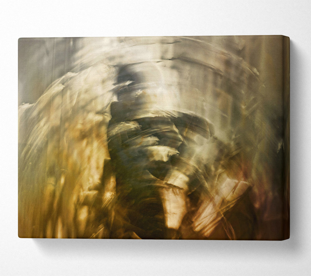  A Canvas Print of Golden Swirling Dreams Canvas Print