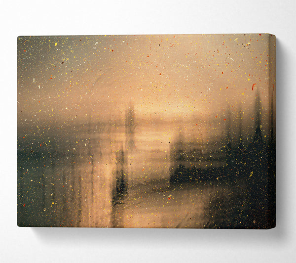  A Canvas Print of Golden Dust Specks Canvas Art