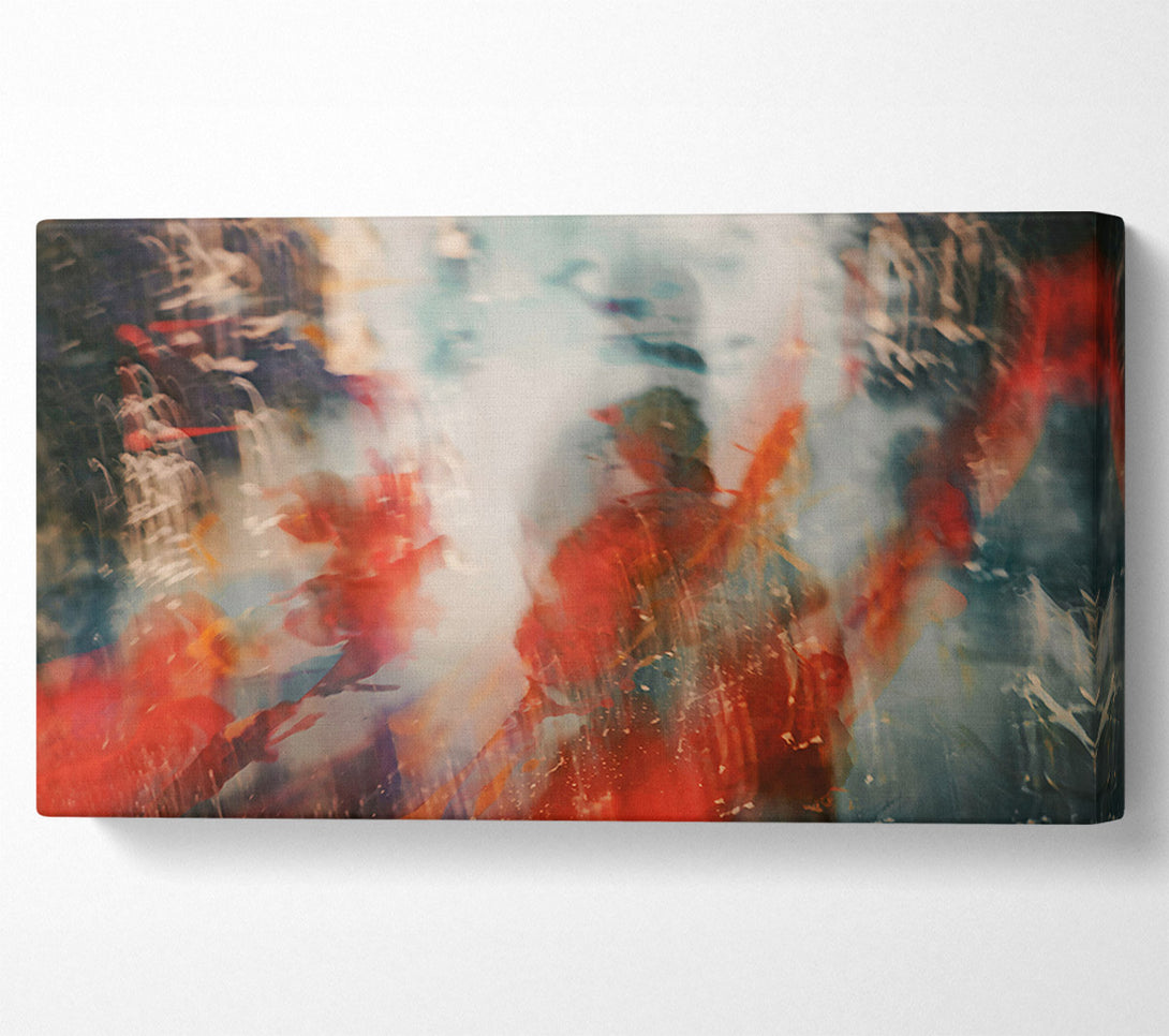  A Canvas Print of Crimson Blurred Vision Canvas Print