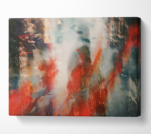  A Canvas Print of Crimson Blurred Vision Canvas Print