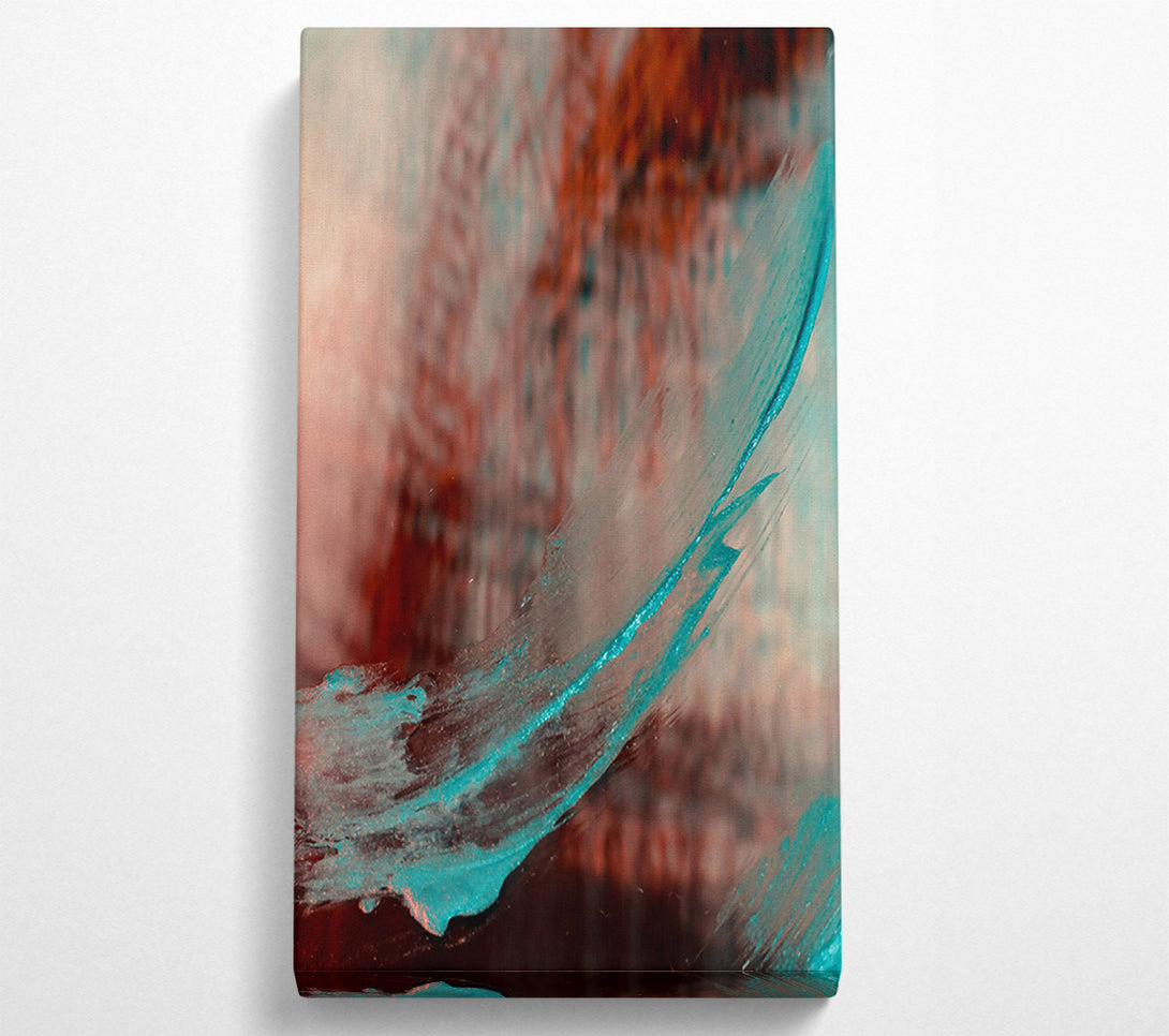  A Canvas Print of Turquoise Brushstroke Dream Canvas Print