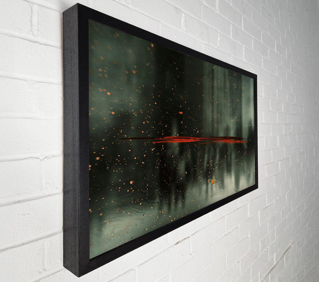  A Canvas Print of Red Line In The Grey Canvas Art