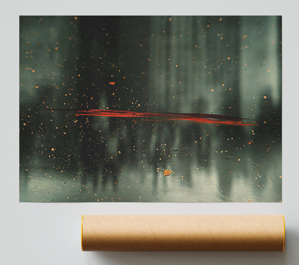 Red Line In The Grey Giclee Print