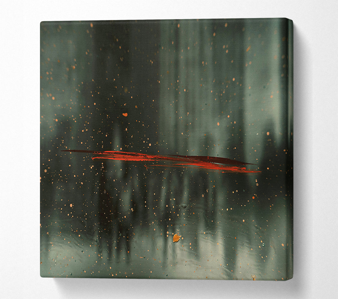  A Canvas Print of Red Line In The Grey Canvas Art