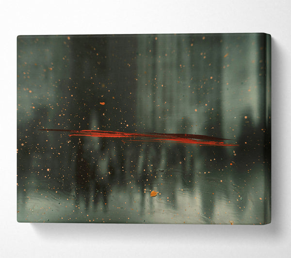  A Canvas Print of Red Line In The Grey Canvas Art