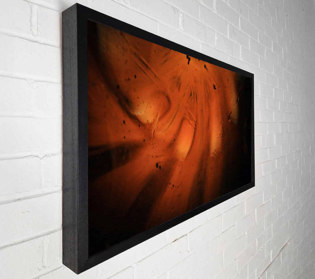  A Canvas Print of Amber Light Through Glass Canvas Wall Art