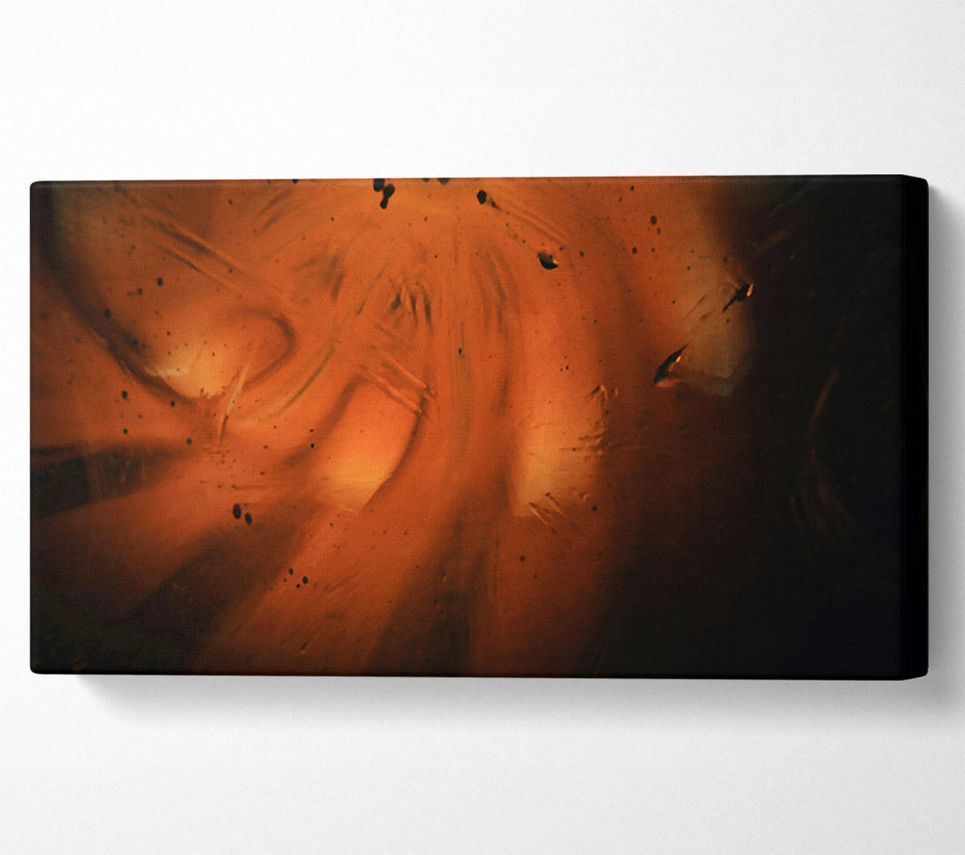  A Canvas Print of Amber Light Through Glass Canvas Wall Art