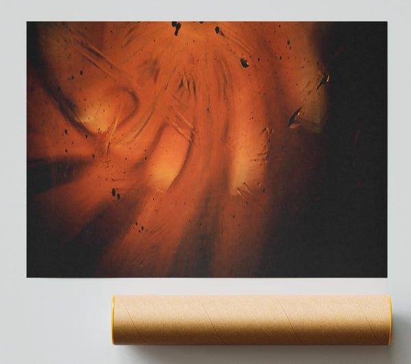 Amber Light Through Glass Print