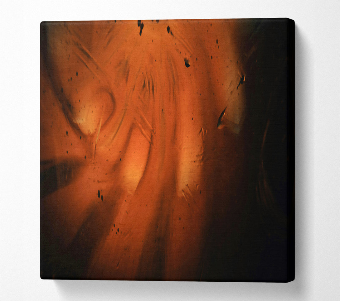  A Canvas Print of Amber Light Through Glass Canvas Wall Art