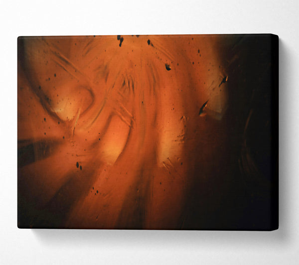  A Canvas Print of Amber Light Through Glass Canvas Wall Art