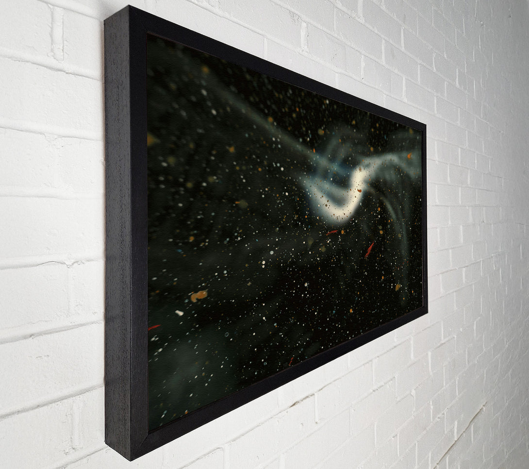  A Canvas Print of White Smoke And Stars Canvas Print