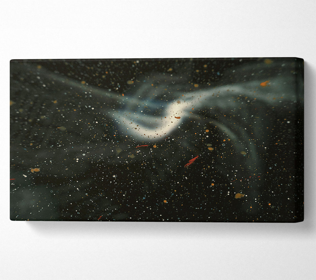  A Canvas Print of White Smoke And Stars Canvas Print