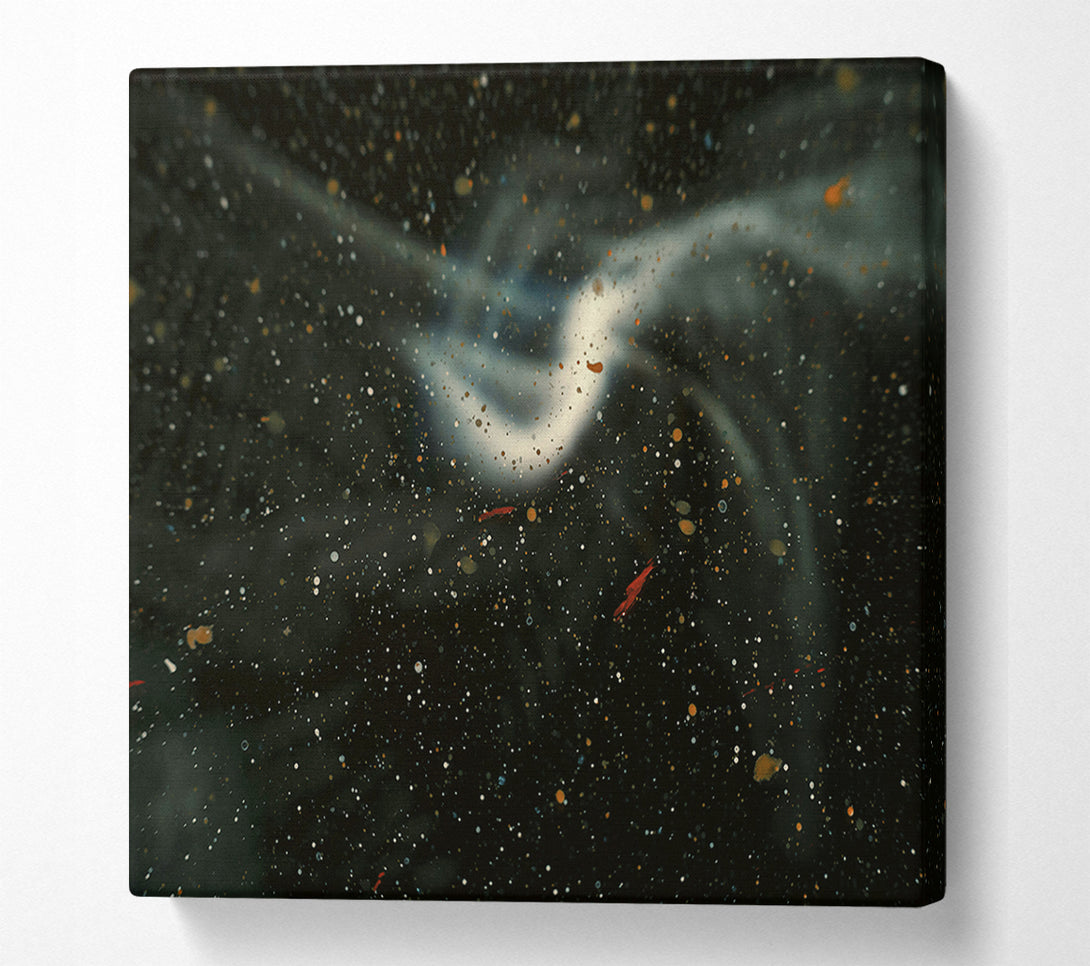  A Canvas Print of White Smoke And Stars Canvas Print