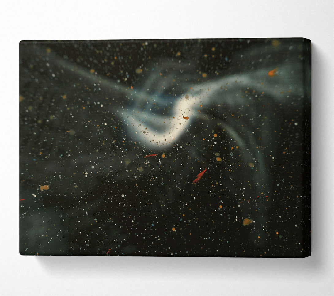  A Canvas Print of White Smoke And Stars Canvas Print