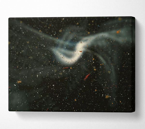  A Canvas Print of White Smoke And Stars Canvas Print