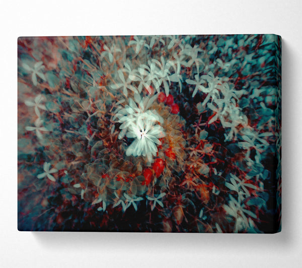  A Canvas Print of Teal Bloom Dream Canvas Art