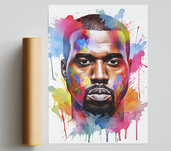 Kanye West Watercolour Print