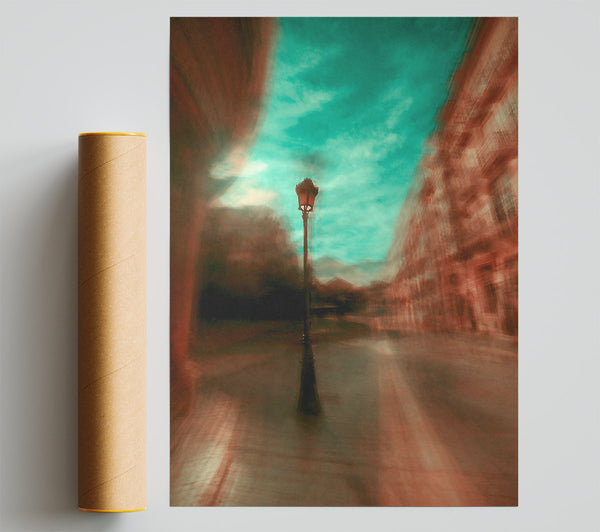 Red Light In The Mist Giclee Print