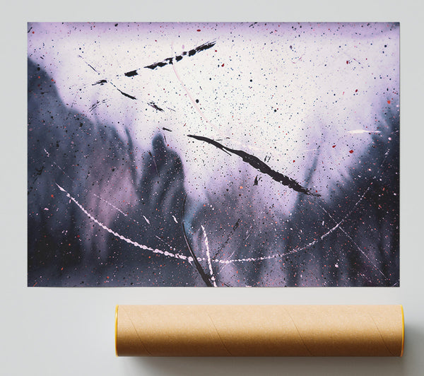 Purple Speckled Sky Poster