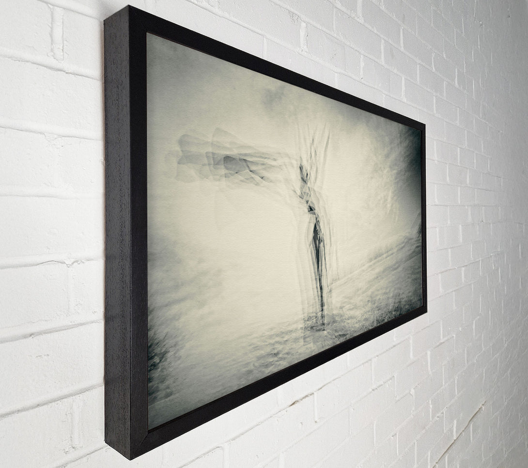  A Canvas Print of Pale Figure In Fog Canvas Wall Art