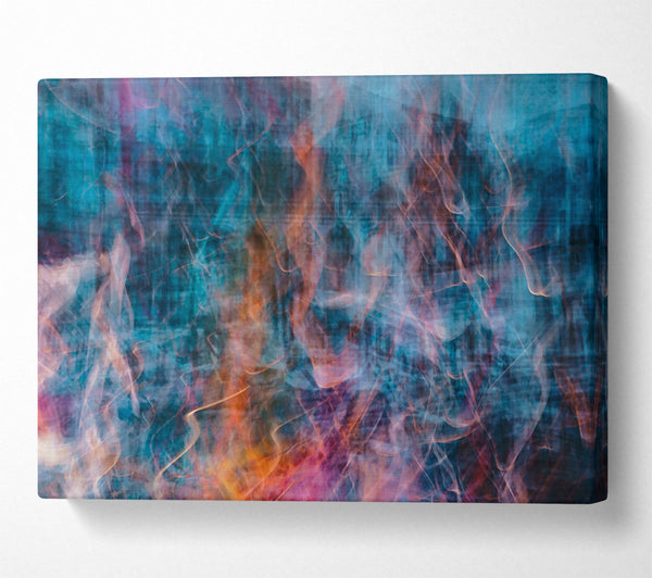 A Canvas Print of Azure Smoke Dreams Canvas Wall Art