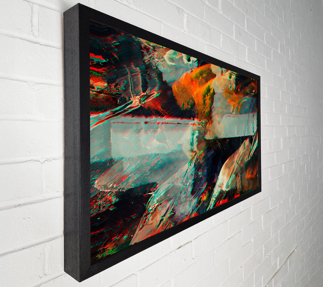  A Canvas Print of Aqua Digital Dreamscape Canvas Print