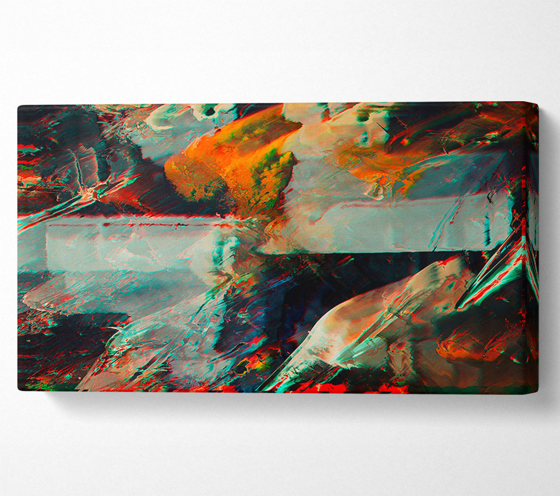  A Canvas Print of Aqua Digital Dreamscape Canvas Print