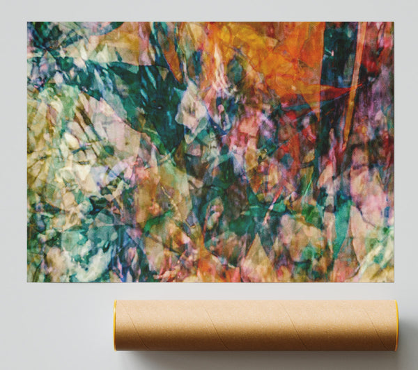 Emerald Overlapping Layers Print