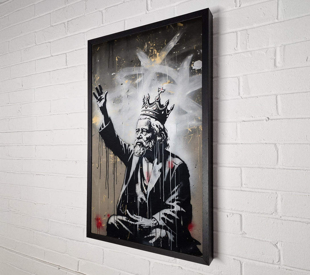  A Canvas Print of King Graffiti Canvas Print