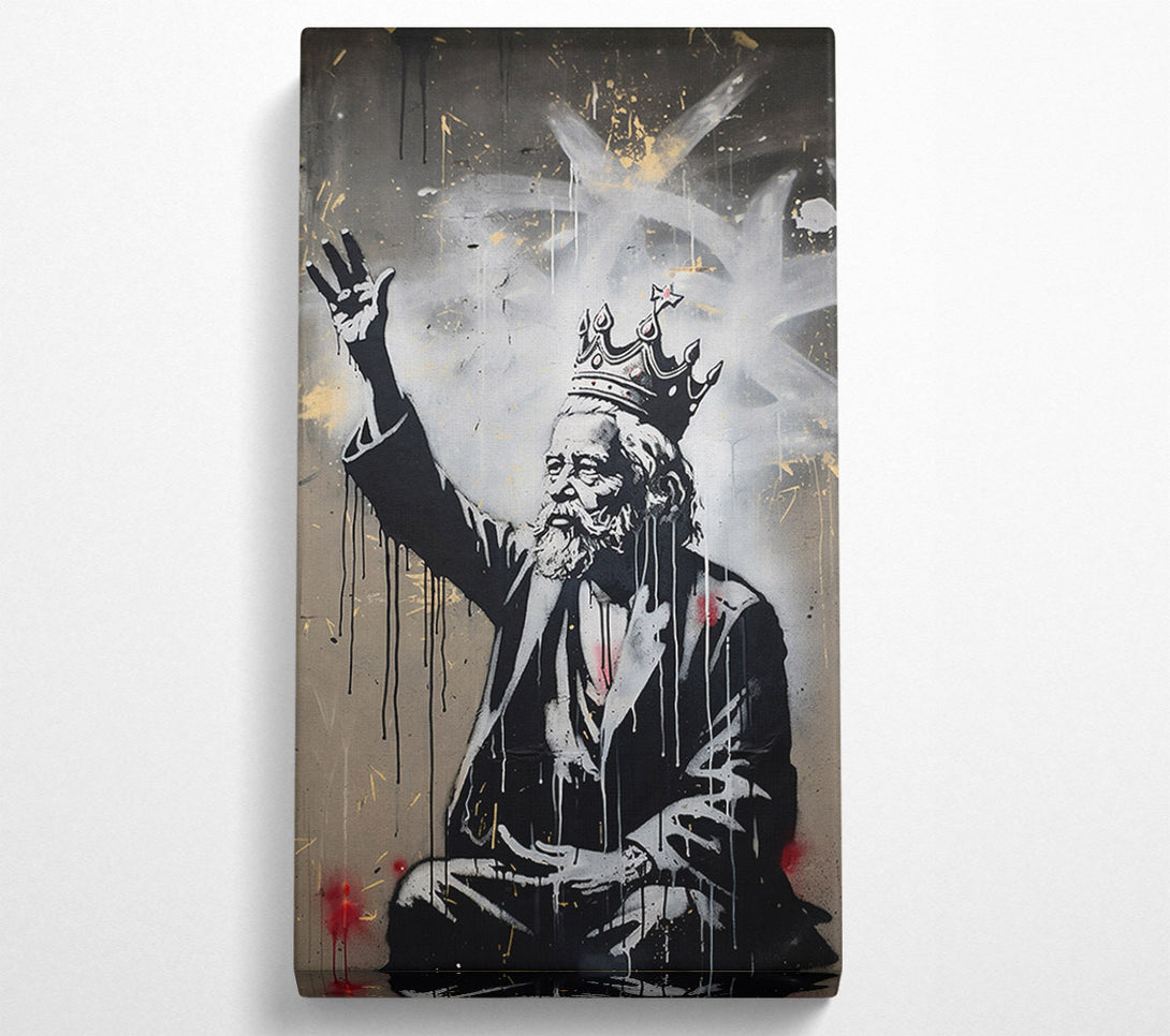  A Canvas Print of King Graffiti Canvas Print