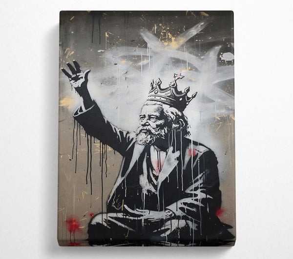  A Canvas Print of King Graffiti Canvas Print