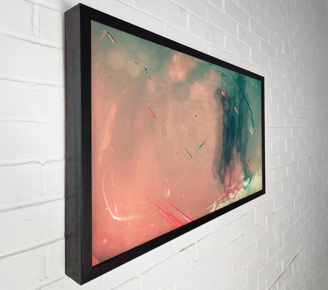 A Canvas Print of Crimson Through Teal Canvas Art