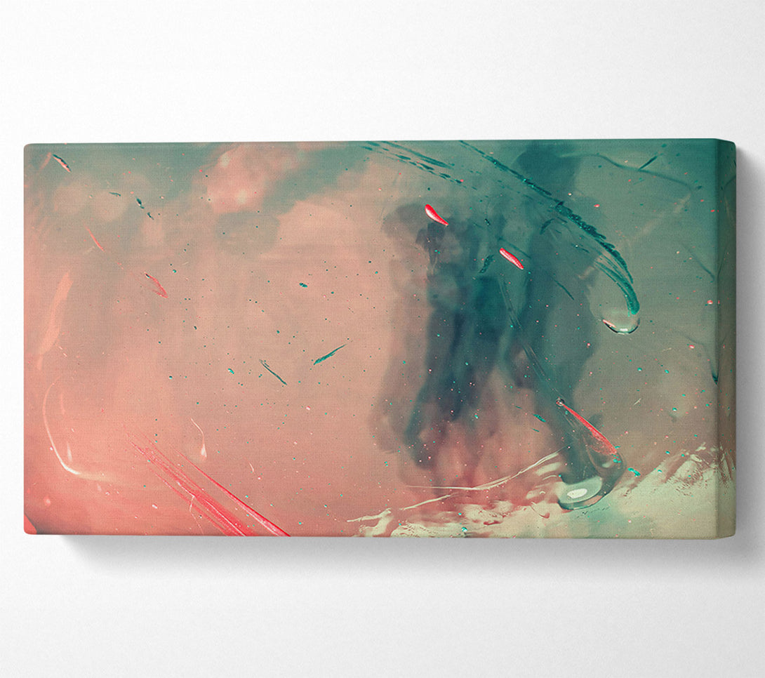  A Canvas Print of Crimson Through Teal Canvas Art