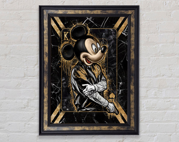 King Mouse Gangster Framed Print
