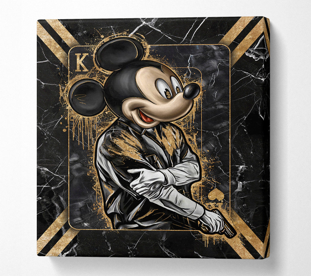  A Canvas Print of King Mouse Gangster Canvas Wall Art