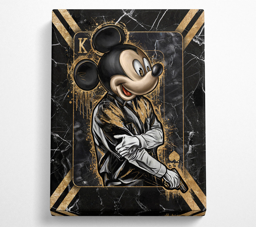  A Canvas Print of King Mouse Gangster Canvas Wall Art
