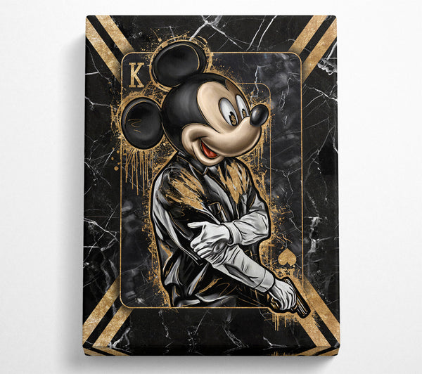  A Canvas Print of King Mouse Gangster Canvas Wall Art