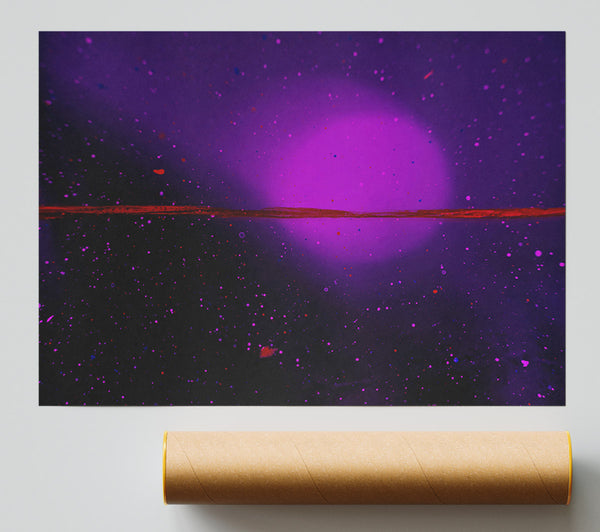 Purple Horizon Reflection Print
