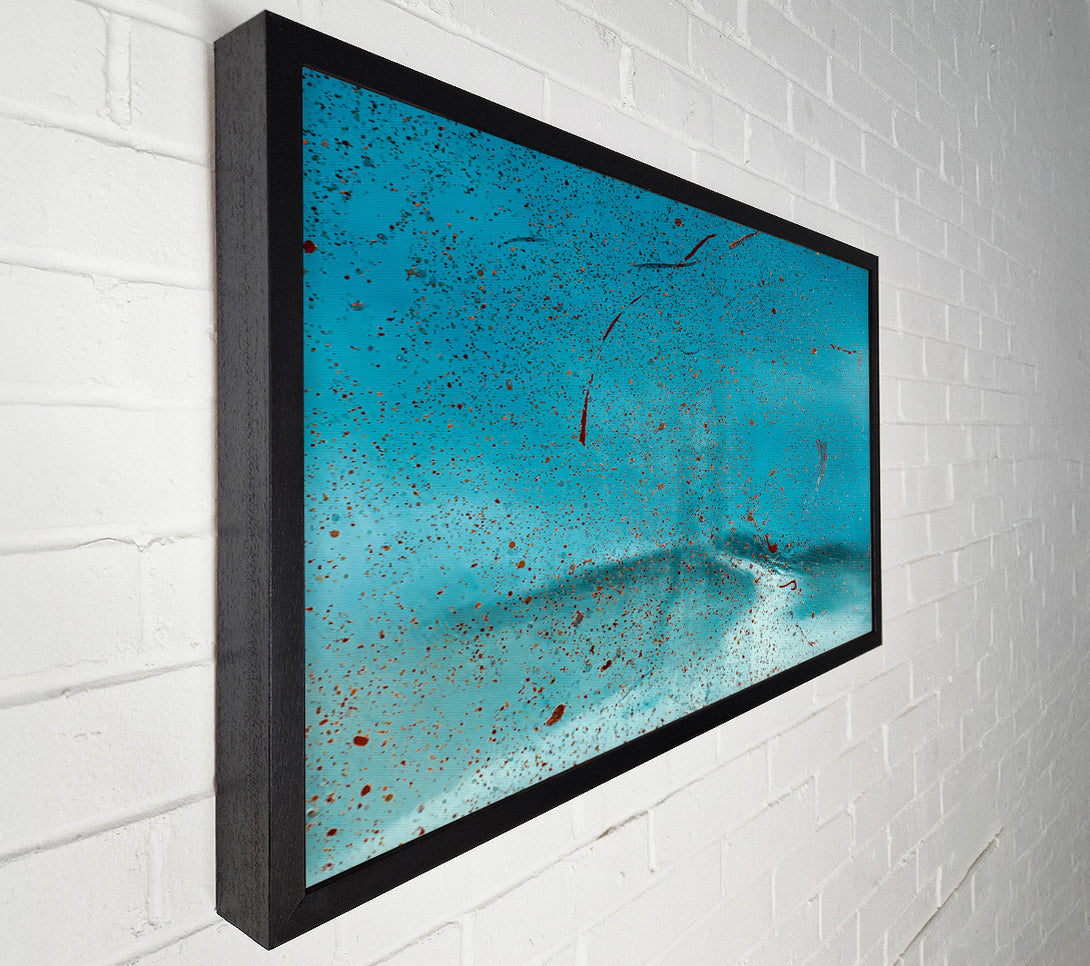  A Canvas Print of Teal Stardust Sky Canvas Print