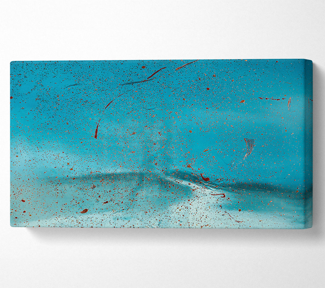  A Canvas Print of Teal Stardust Sky Canvas Print