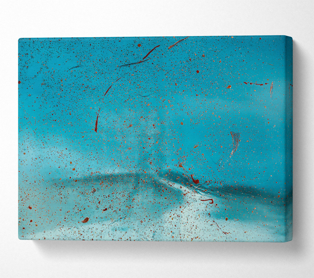  A Canvas Print of Teal Stardust Sky Canvas Print